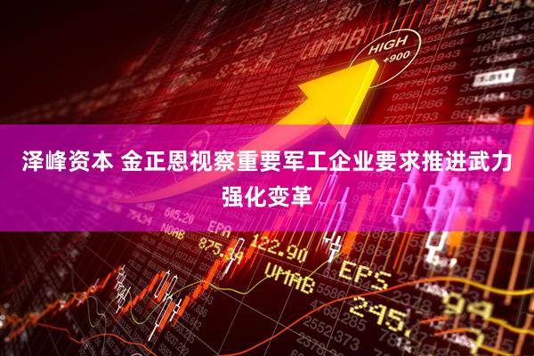 泽峰资本 金正恩视察重要军工企业要求推进武力强化变革