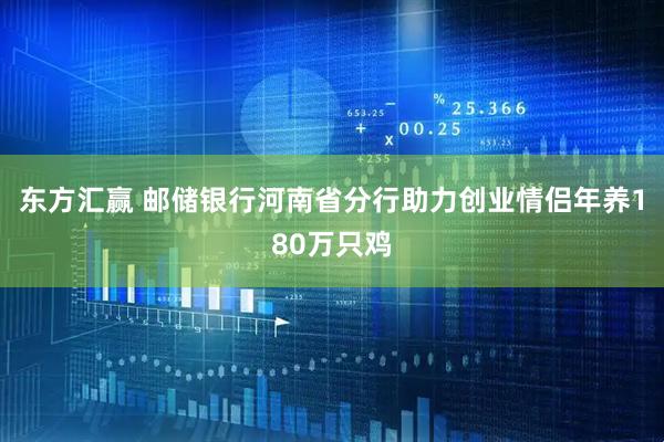 东方汇赢 邮储银行河南省分行助力创业情侣年养180万只鸡