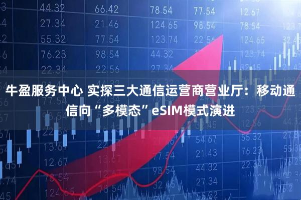 牛盈服务中心 实探三大通信运营商营业厅：移动通信向“多模态”eSIM模式演进