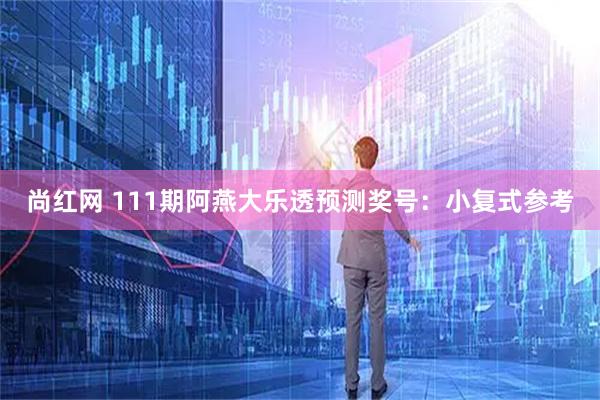 尚红网 111期阿燕大乐透预测奖号：小复式参考